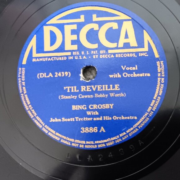 Bing Crosby - 5 Shellac 78RPM Record Bundle - Circa 1940's - Picture 2 of 6